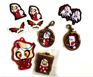 해즈빈 호텔 아크릴 스탠드 아크릴 키링 메탈 참 찰리 바기