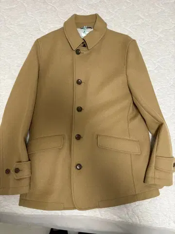 SHIPS 울 100% 베이지 피코트