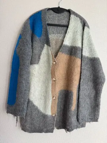 PAMM 생활 니트 가디건 라디오 애호가 그레이