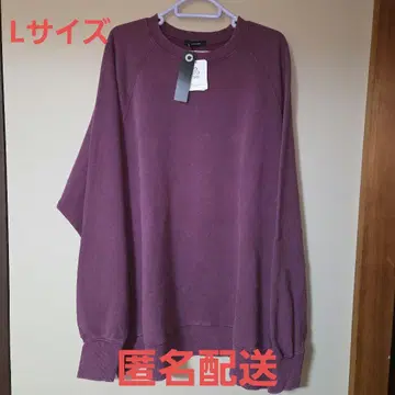 JEANASIS 빈티지 기모 BIG 풀오버 퍼플 L 사이즈