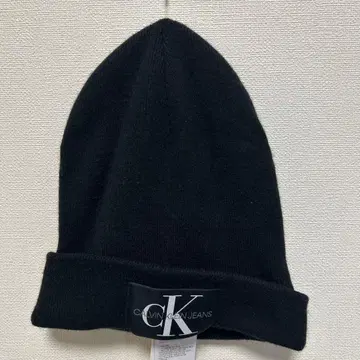 택 포함 새상품급 캘빈클라인 진 블랙 니트 모자 비니