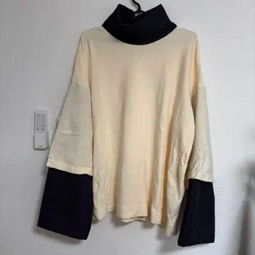 마스터키 터틀넥 레이어드 풀오버