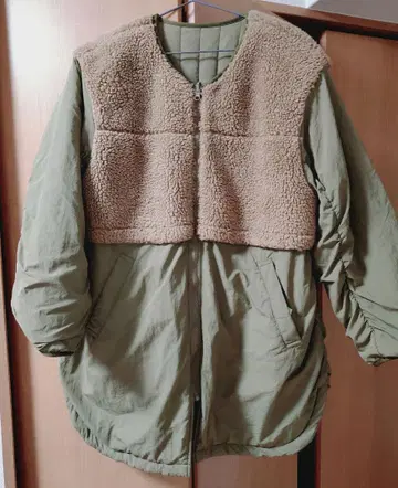 립시임 리버서블 퀼팅 코트