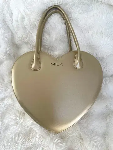 MILK 하트 백 골드