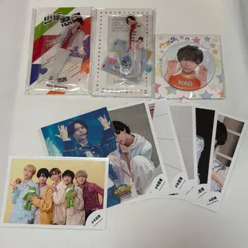 오리야마 나오 공식 사진 아크릴 스탠드 캔뱃지 스테이지 사진 소년 닌자