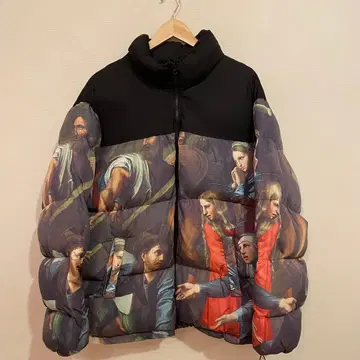 아트 프린트 퍼 자켓