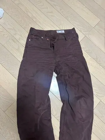 GAP 배럴 하이 라이즈 23 브라운 데님