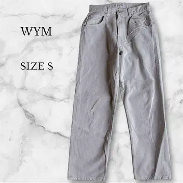 스트레이트 데님 그레이 심플 루즈핏 캐주얼 S