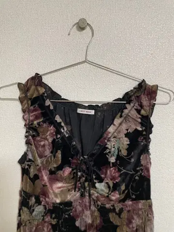 LEST ROSE 원피스 벨로아 꽃무늬