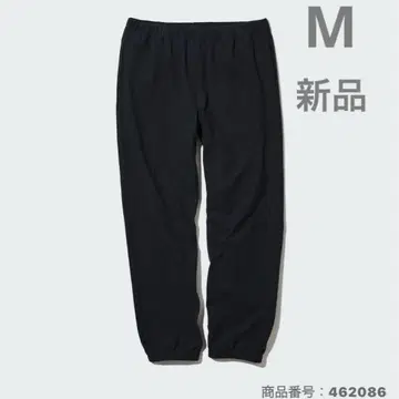 새상품 유니클로 소프트 플리스 이지 팬츠 M 블랙 남녀 공용 블랙