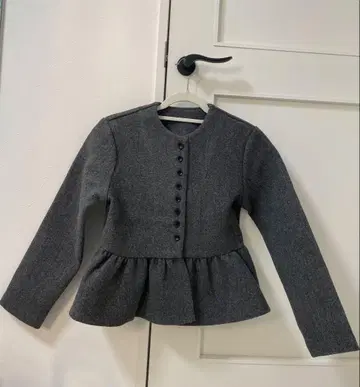 bibiy 페플럼 가디건 그레이