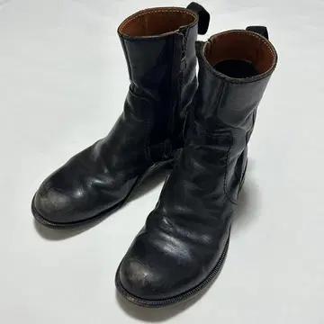 kyoji maruyama side zip leather boots
