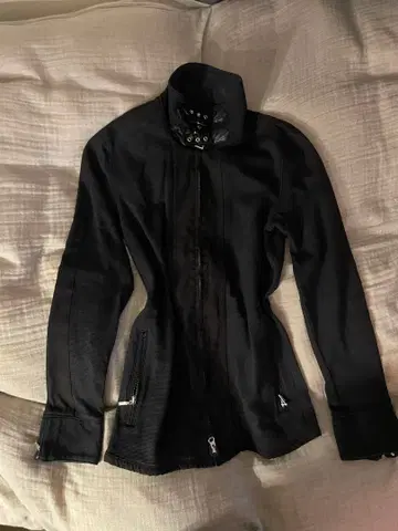 집업 자켓 펑크 더블 지퍼 타이트