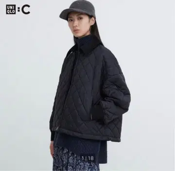 [ 새상품급 ] UNIQLO 유니클로 퍼프 테크 블루종