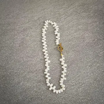 담수 진주 목걸이 약 40cm