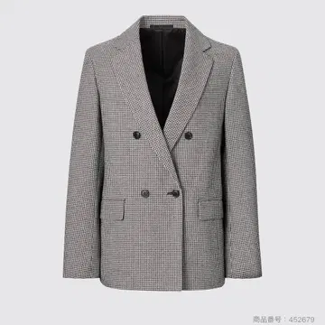 UNIQLO 더블 자켓 치도리 XL 그레이 계열