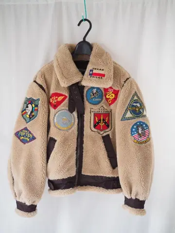 AVIREX RETRO BOA B-3 TOPGUN 플리스 자켓