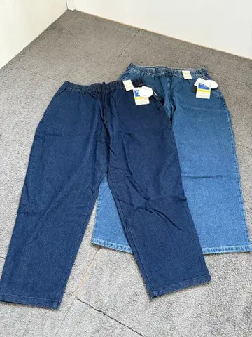 BACK NUMBER 벌룬 데님 이지 팬츠 L 사이즈 2가지 색상