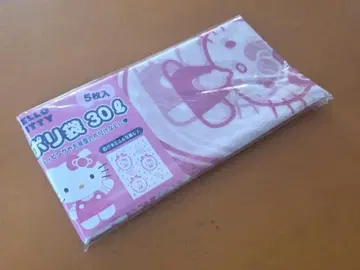 레어 새상품 미사용 미개봉 헬로키티 비닐봉지 산리오 봉투 5매입 레트로