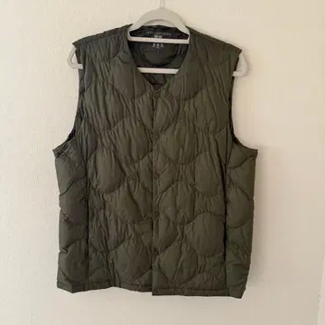 새상품급 유니클로 울트라 라이트 다운 퀼트 패턴 베스트 XL