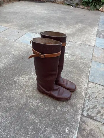 koos 롱 부츠 브라운 가죽