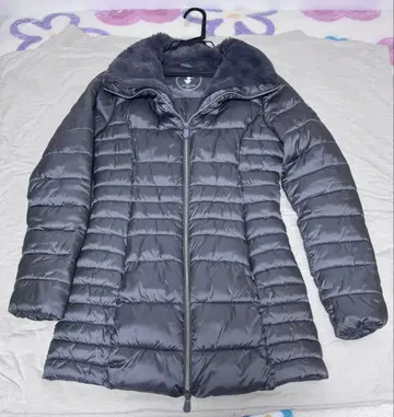 세이브 더 덕 그레이 퍼 달린 다운 자켓