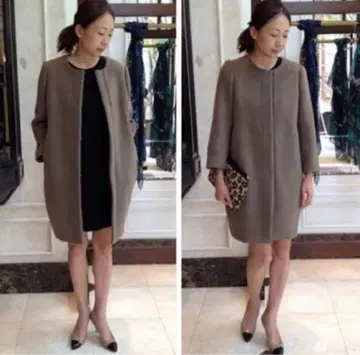 다크 그레이 체스터 코트 사이즈 36