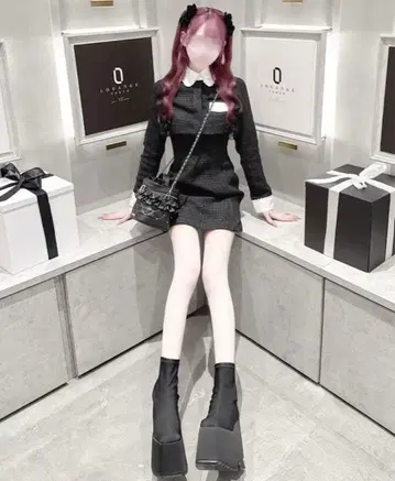 HONEYMEW 허니뮤우 트위드 앙상블 원피스