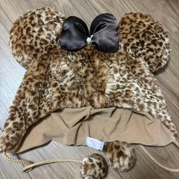 팬캡 미니 레오파드 무늬 브라운 레오파드 모자 디즈니