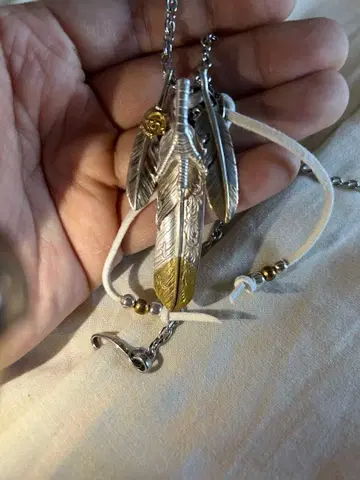 와시미 타로 taro washimi 은손톱 아라베스크 목걸이