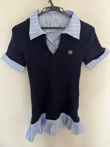 NICECLAUP 기획 도킹 플리츠 반팔 원피스