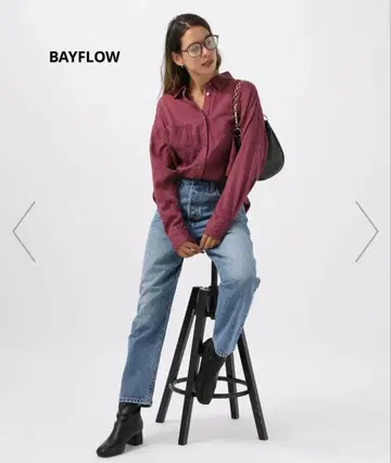 버건디 포켓 셔츠