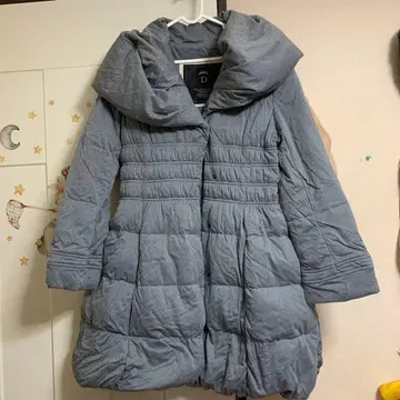 SOV 후드 부착 그레이 다운 자켓