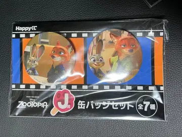 주토피아 Happy 복권 닉 와일드 주디 캔 배지 세트