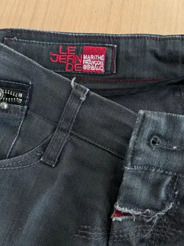 MARITHE FRANCOIS GIRBAUD 다크 그레이 데님