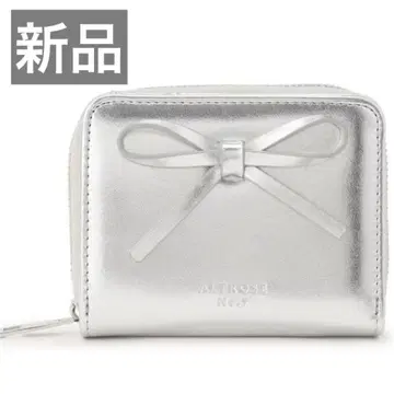 [새상품] ALTROSE 실버 리본 포함 접이식 지갑 디스코트