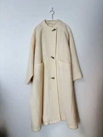 louren 아이보리 롱 코트