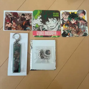 히로아카 원화전 메탈 키링 미도리야 이즈쿠 코스터 합금 참