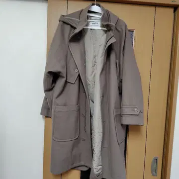 울리 테크 후드 밀리터리 코트 색상 : 모카59 사이즈 : M