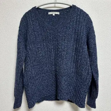 UNTITLED 울 캐시미어 V넥 니트 스웨터