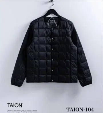 TAION 크루넥 버튼 이너 다운 자켓 2XL 사이즈