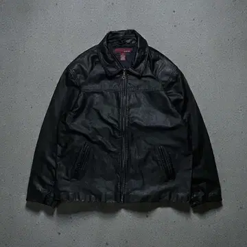 천연 가죽 트래커 자켓 집업 XL 블랙 싱글 라이더 드리즐러