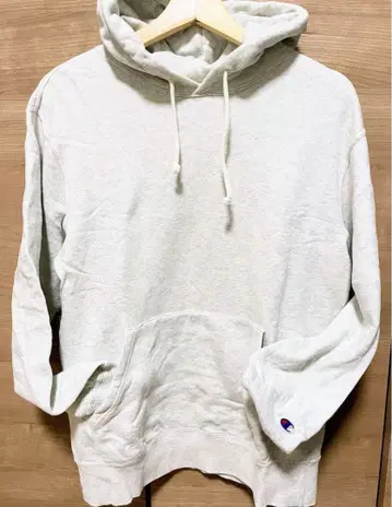 Champion 멜란지 연그레이 후드티 L 사이즈