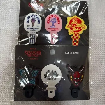 STRANGER THINGS/3COINS 케이블 밴딩 3개 세트 2종류