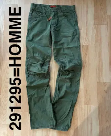 [ 291295=HOMME ] 카고 팬츠 사이즈 II 카키