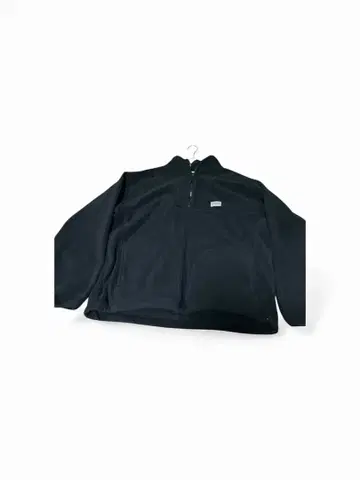 RETOCKS 블랙 하프 지퍼 플리스 자켓