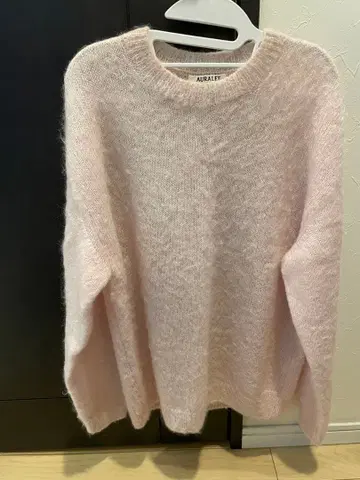 AURALEE 핑크 니트 스웨터 사이즈 1