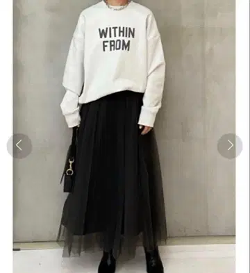 [ 미라 오웬 ] 랜덤 플리츠 튤 그레이