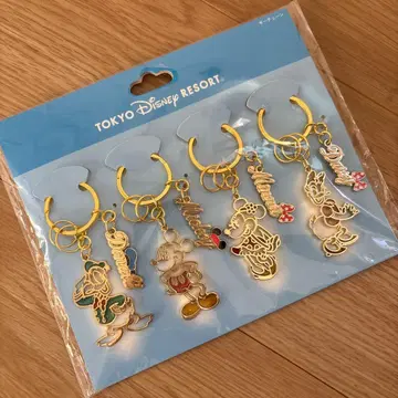 디즈니 리조트 캐릭터 키링 4개 세트