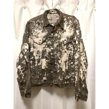 레어 데미지 데님 자켓 페인트 상의 남성용 아우터 데님